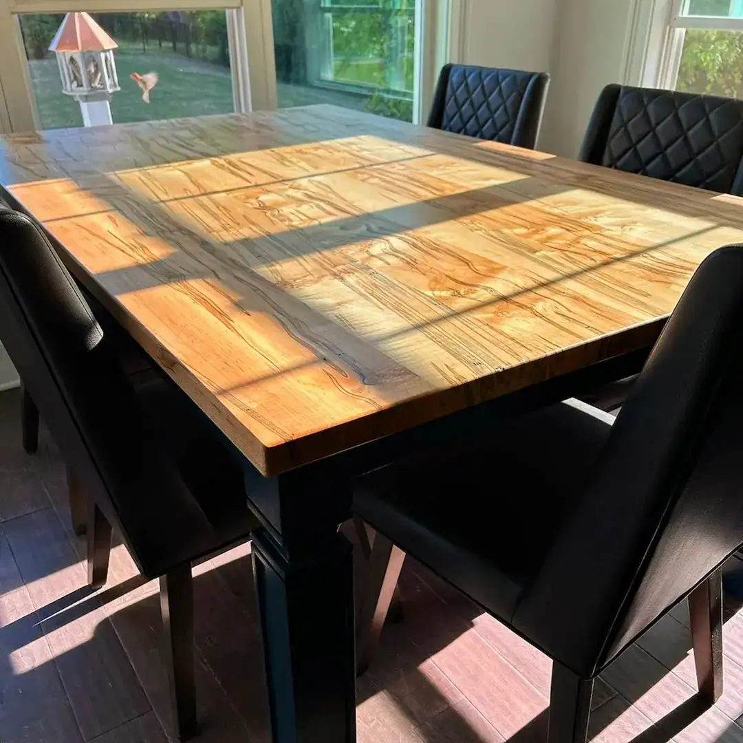 a premium hand crafted dining room table