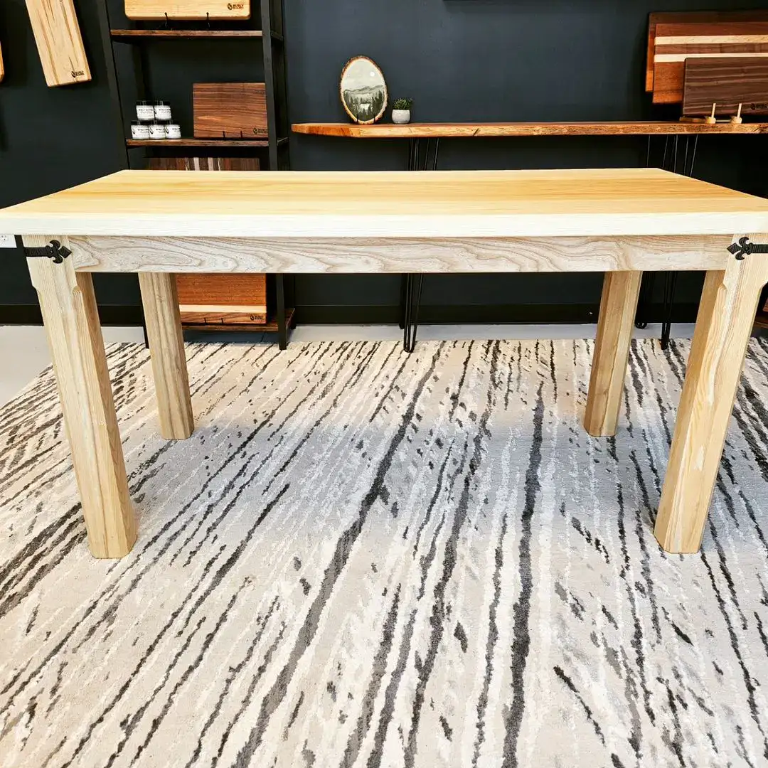 a sturdy maple custom made table