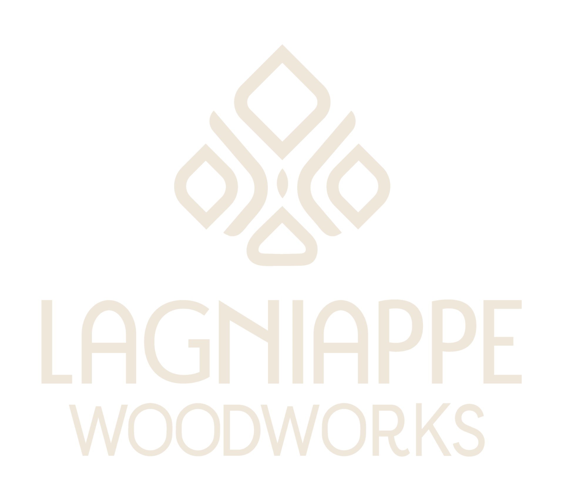 lagniappe logo stacked linen