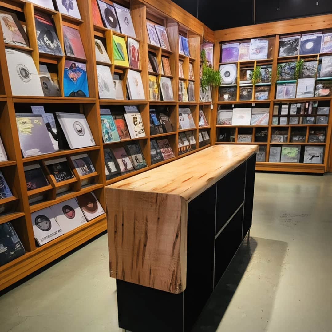 record store shelf