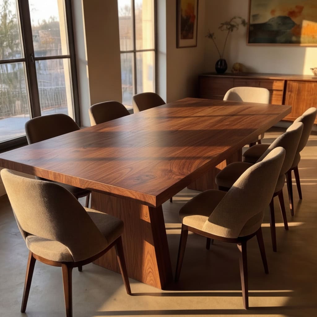 walnut table