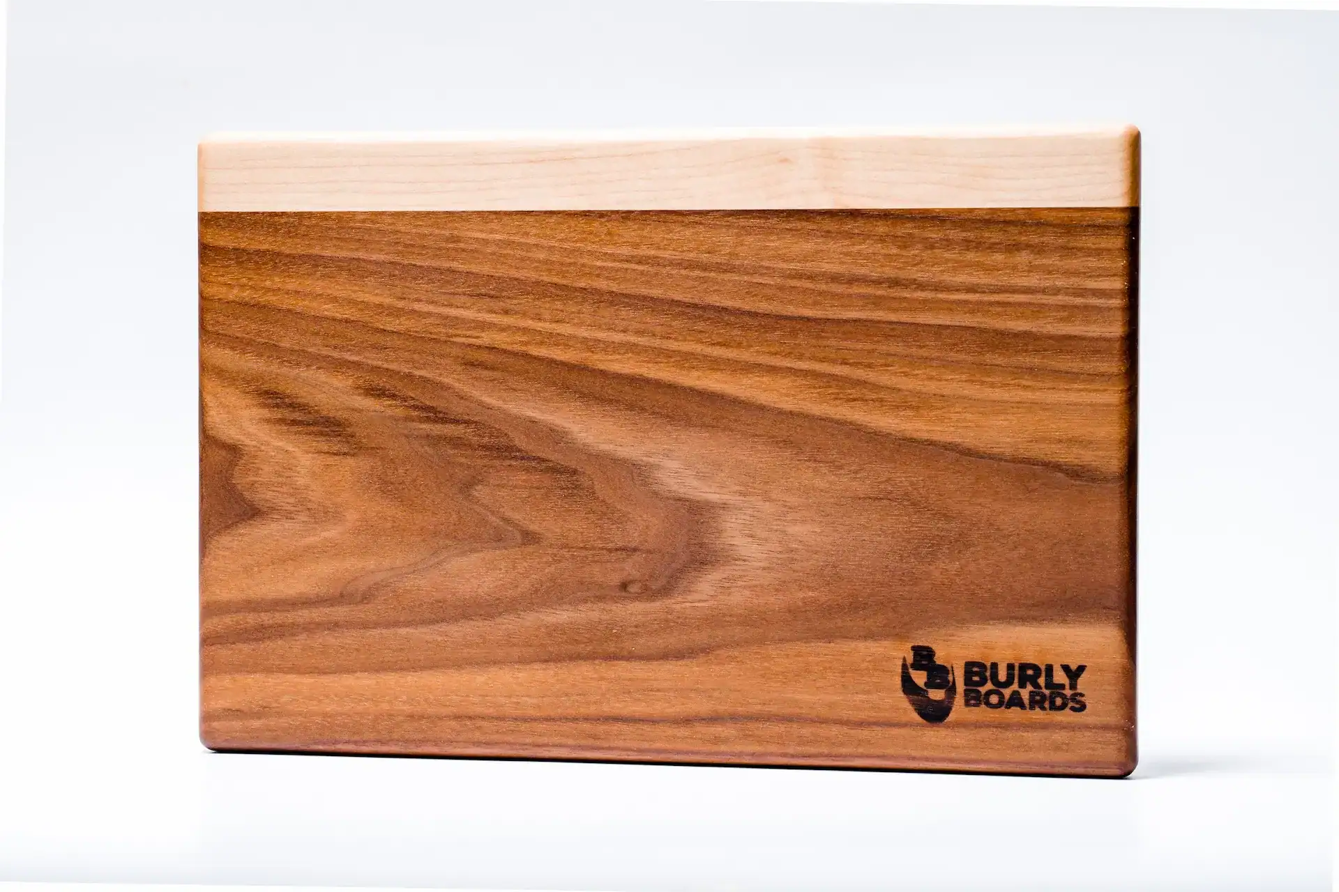 walnut with maple stripe top