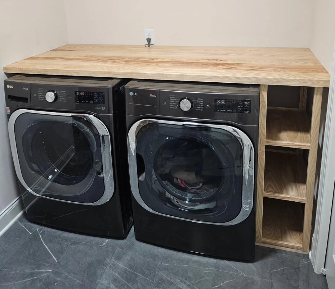 washer dryer shelf