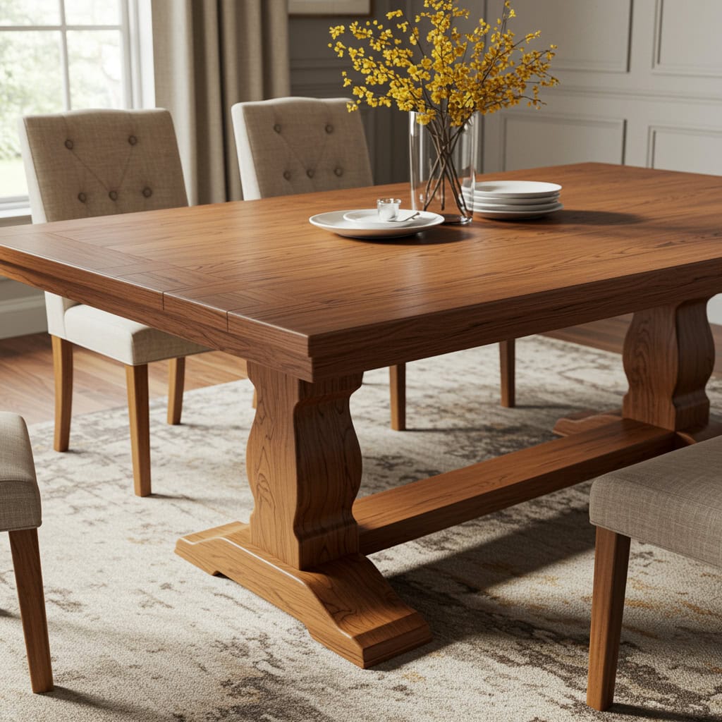 red oak table