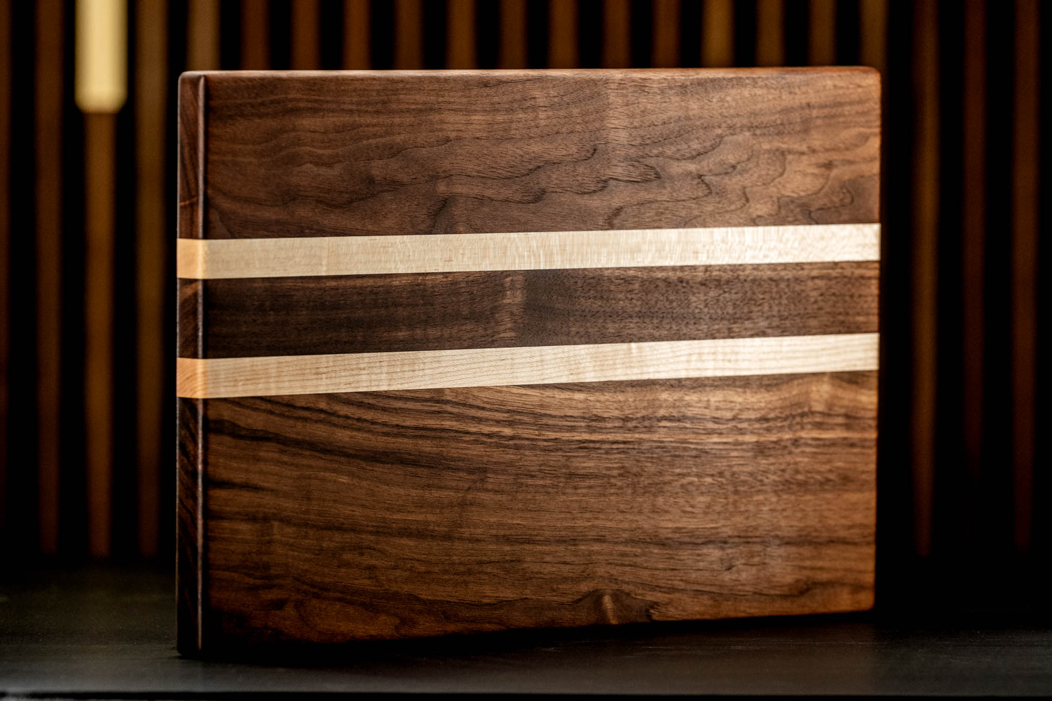 Skinny Walnut w/ Maple Stripes